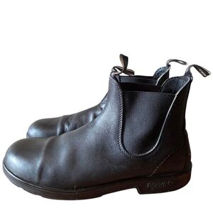 Blundstone Men's Boots Leather Black Size 11 Ankle Round Toe Chelsea Casual